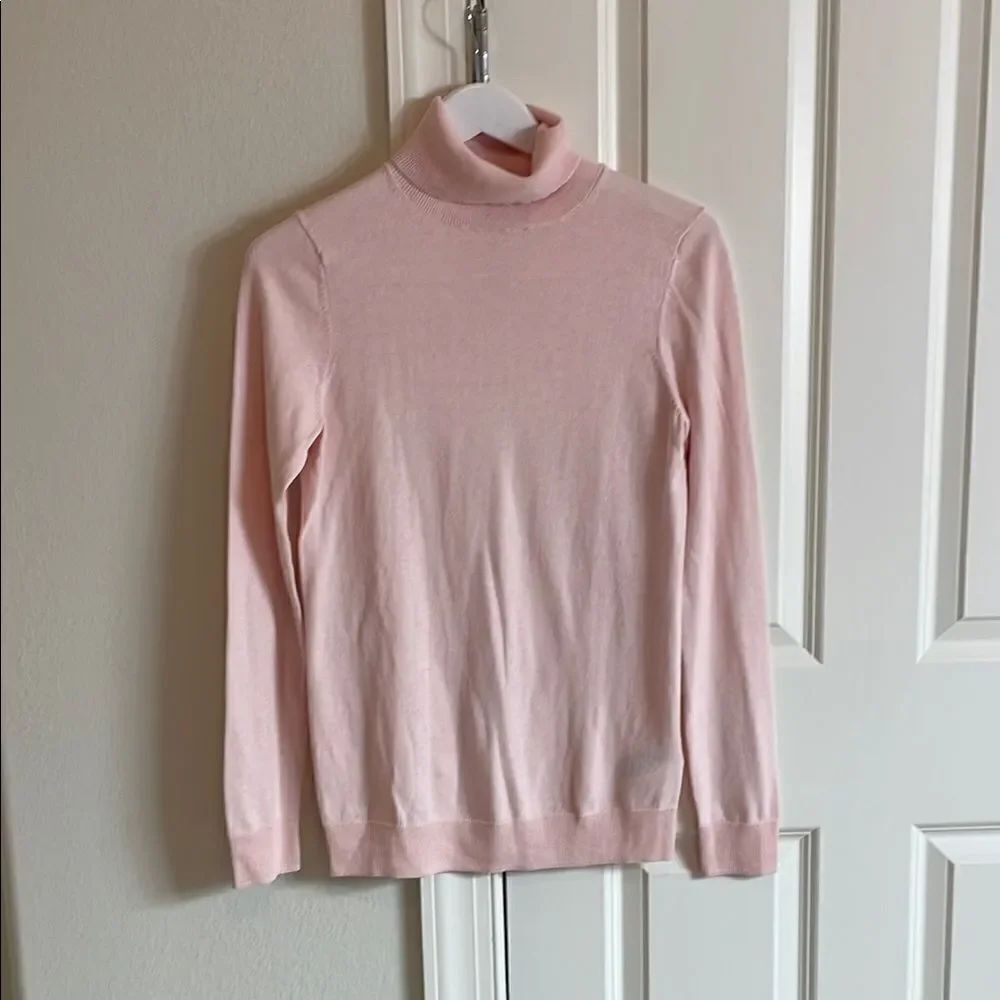 Light Pink Turtleneck Sweater